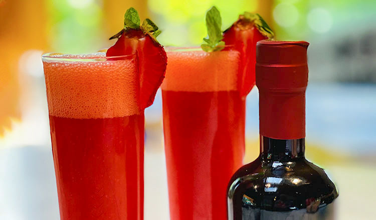 Summer Strawberry and Balsamic Vinegar of Modena P.G.I. Daquiri