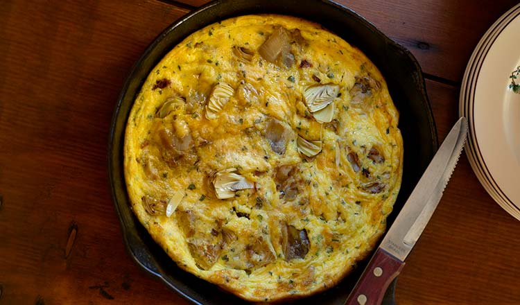 Tortino di Carciofi alla Maggiorana