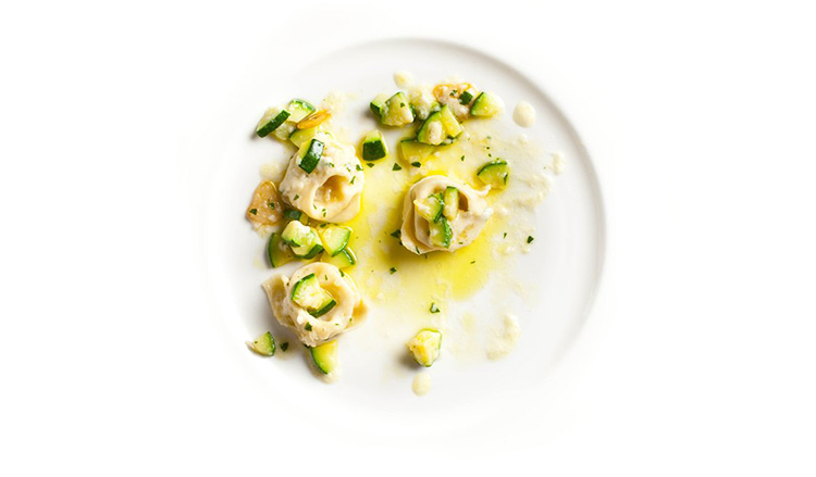 Tortelli with Stracchino Cheese and Zucchini