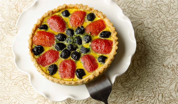 Tomato Tart with Oil-Cured Olives