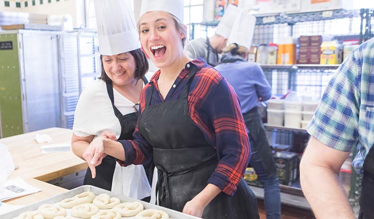 people in a cooking class