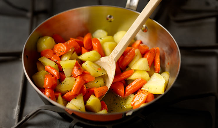 Glazed carrots and turnips