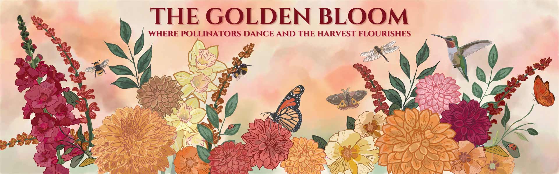 The Golden Bloom: Where Pollinators Dance and the Harvest Flourishes - Student Charity Event