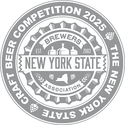 Image of the New York State Craft Beer Competition 2025 Silver Medal.