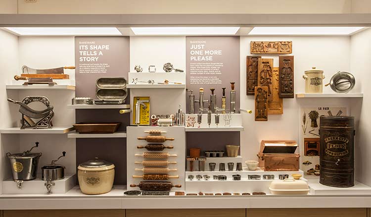 Chuck Williams Culinary Arts Museum items at CIA at Copia in Napa, CA.