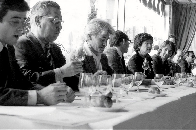Judges from the famous Judgment of Paris in 1976.