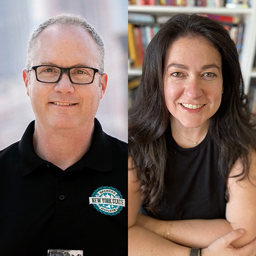 Paul Leone and Jamie Fox of the New York State Brewer’s Association Paul Leone and Jamie Fox of the New York State Brewer’s Association.